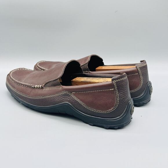 Cole Haan Shoes Mens 10.5 Brown Leather Slip On Moc Toe Loafers Casual Comfort main image 11
